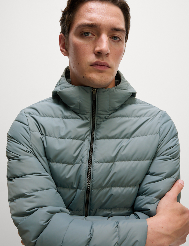 Lightweight Feather & Down Padded Jacket