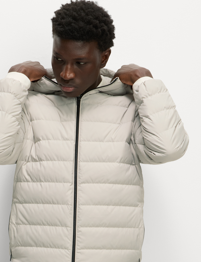 Lightweight Feather & Down Padded Jacket