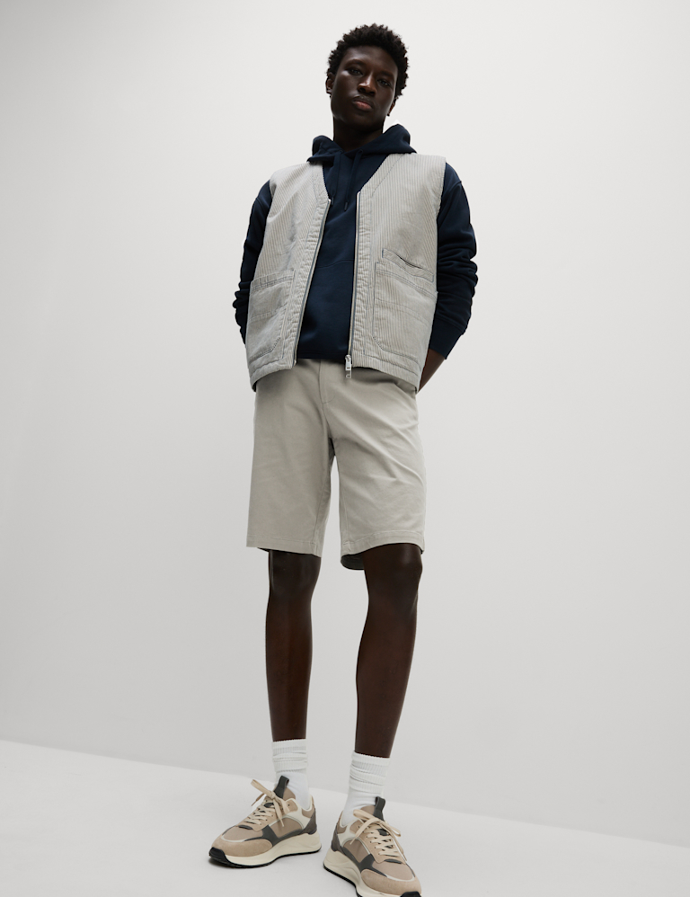 Regular Fit Stretch Chino Shorts