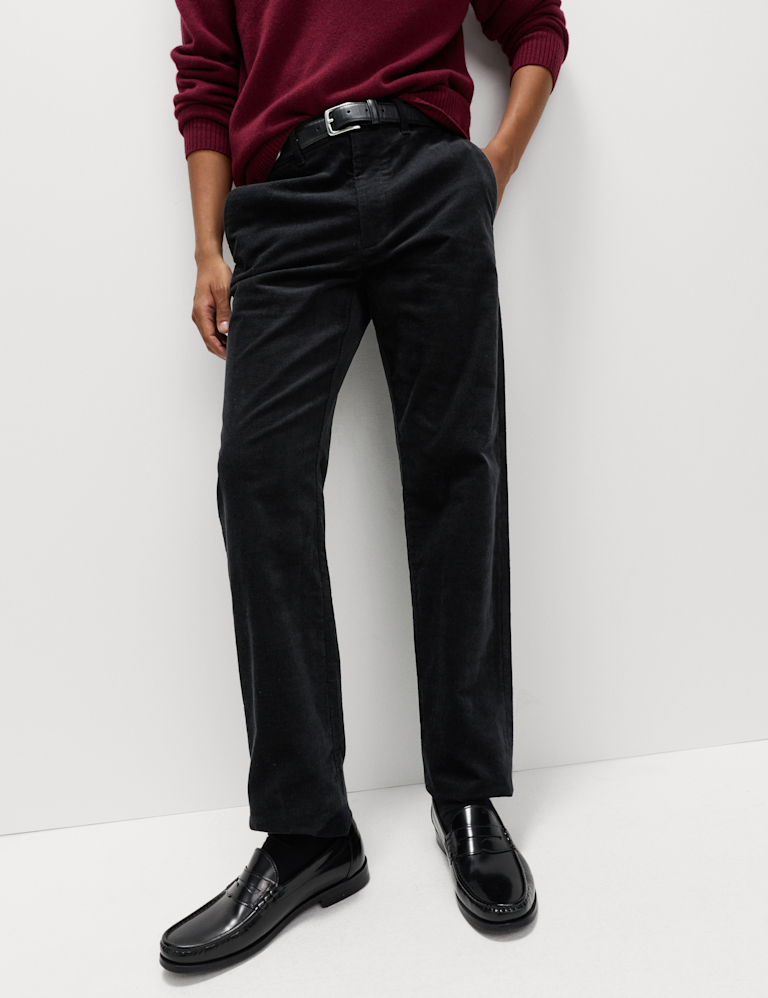 Regular Fit Corduroy Stretch Chinos
