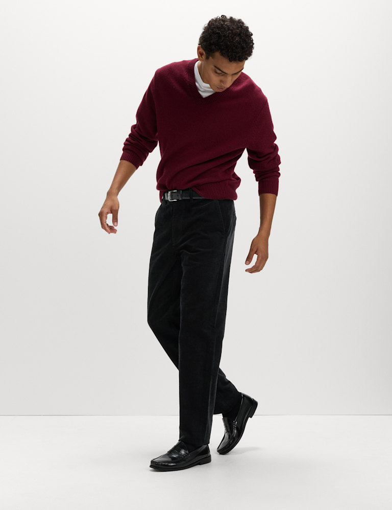 Regular Fit Corduroy Stretch Chinos