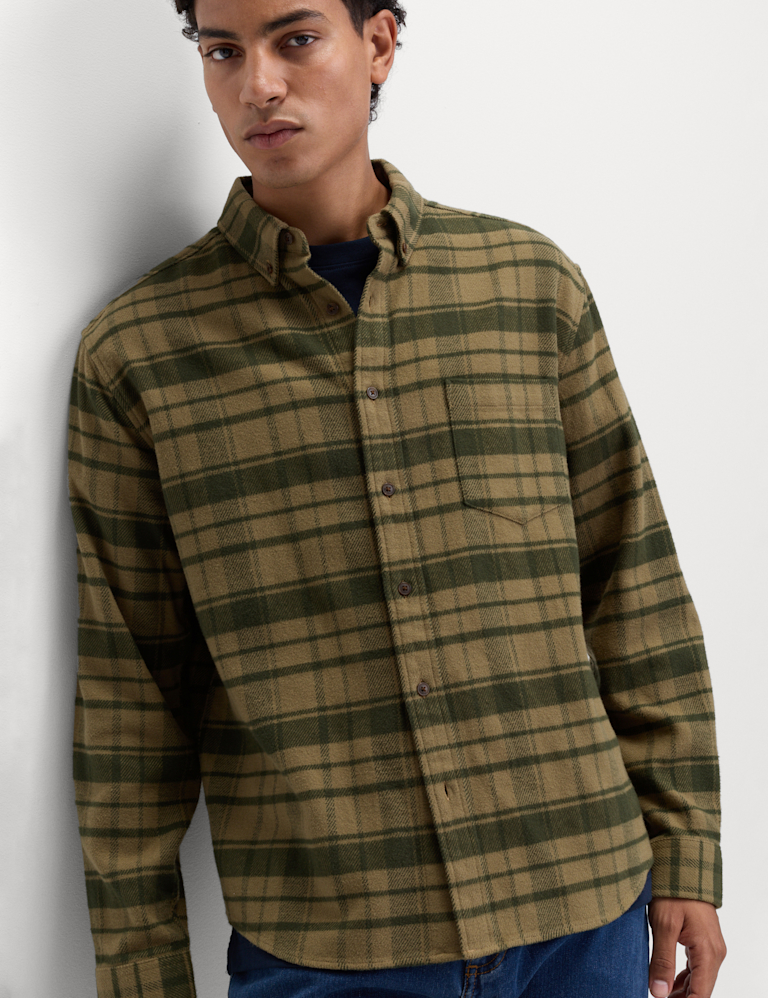 Pure Cotton Flannel Shirt