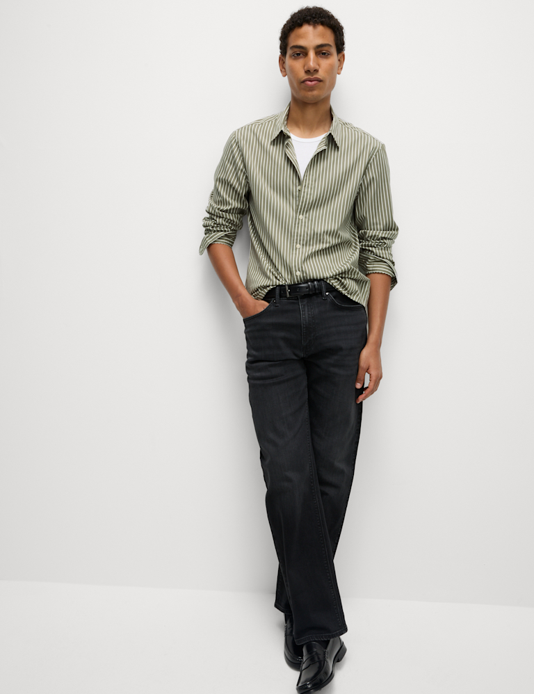 Pure Cotton Striped Shirt