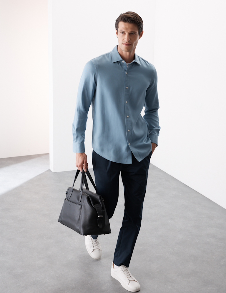 Regular Fit Easy Iron Long Sleeve Shirt