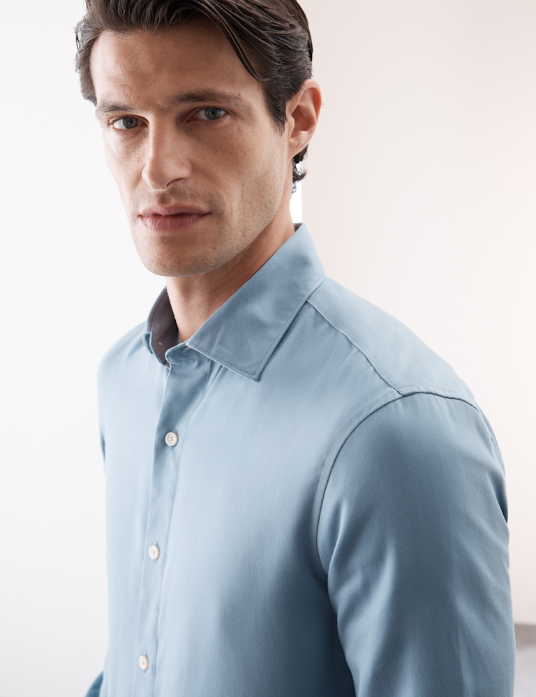 Regular Fit Easy Iron Long Sleeve Shirt