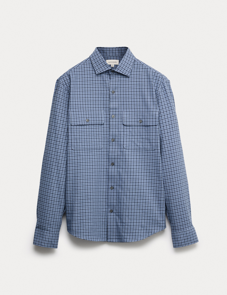 Easy Iron Cotton Rich Check Shirt