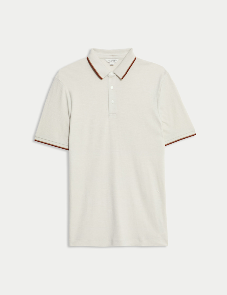 Linen Blend Polo Shirt