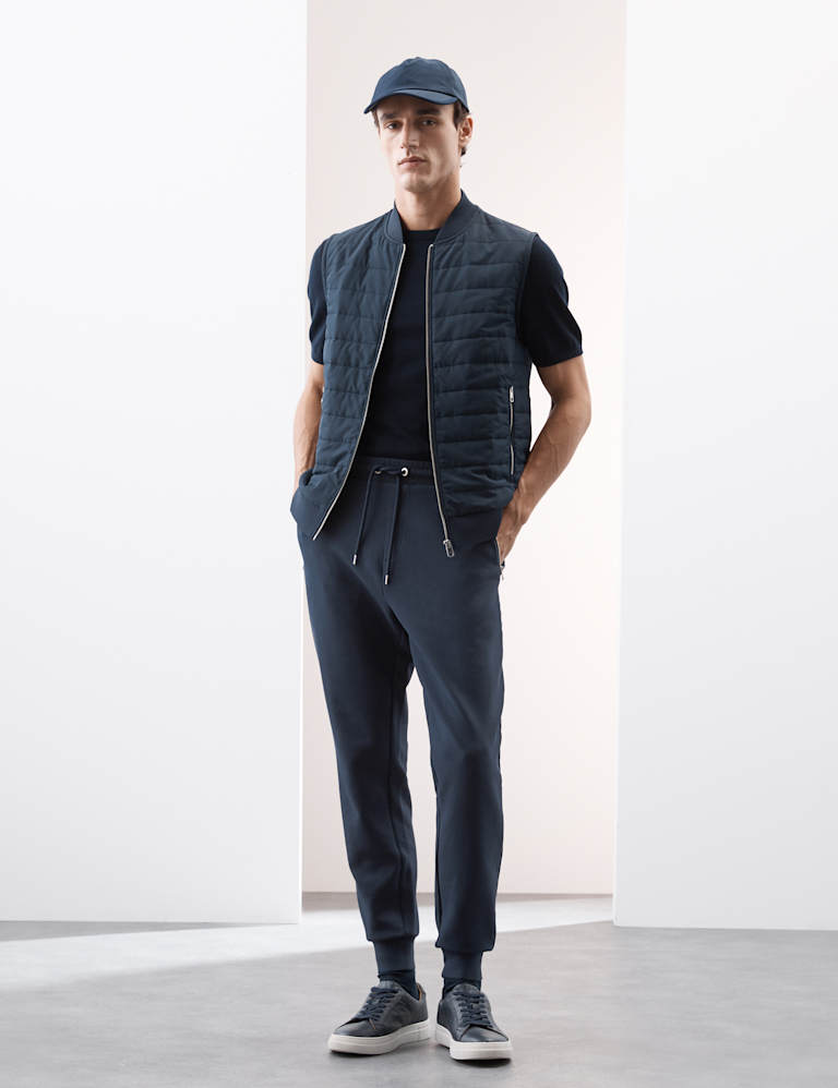 Cotton Rich Zip Up Quilted Gilet with Stormwear™