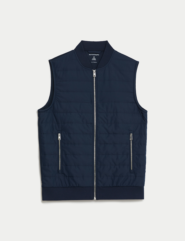 Cotton Rich Zip Up Quilted Gilet with Stormwear™