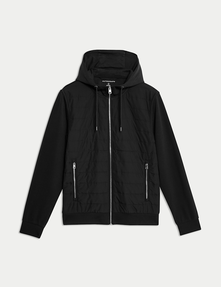 Cotton Rich Zip Up Hooded Jacket with Stormwear™