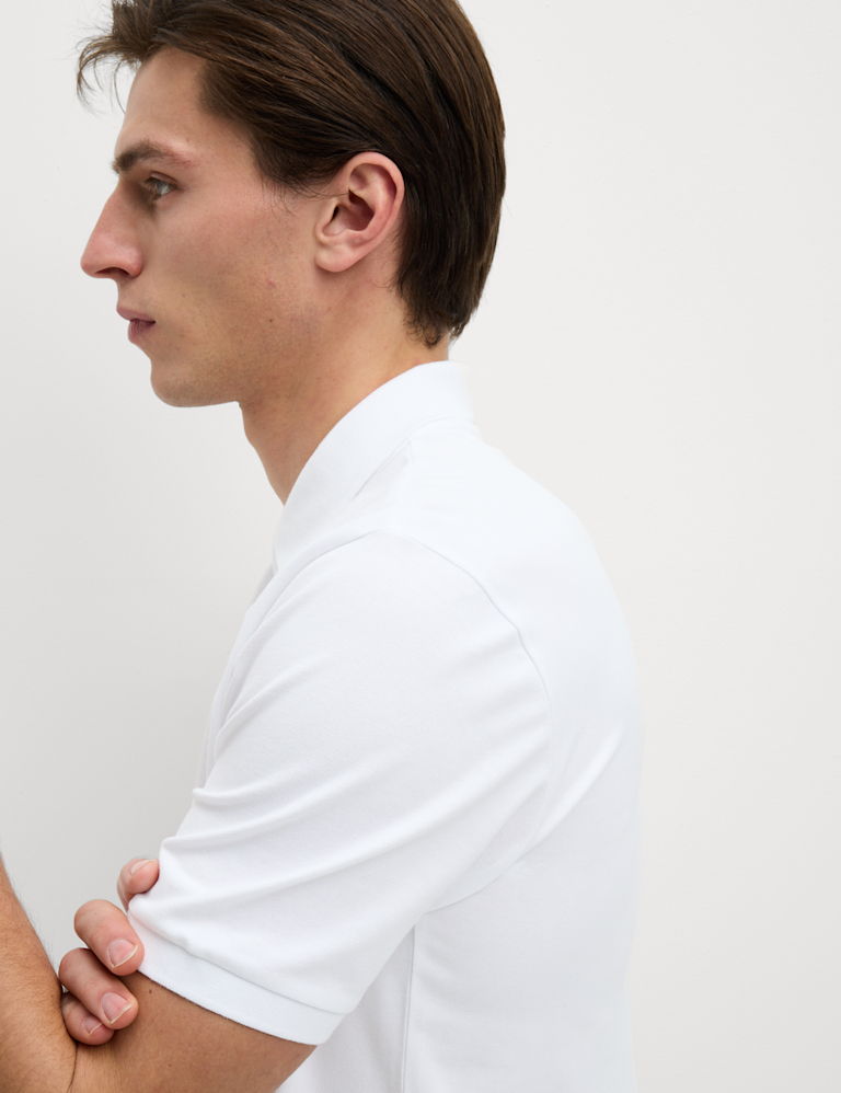 Slim Fit Cotton Rich Pique Polo Shirt