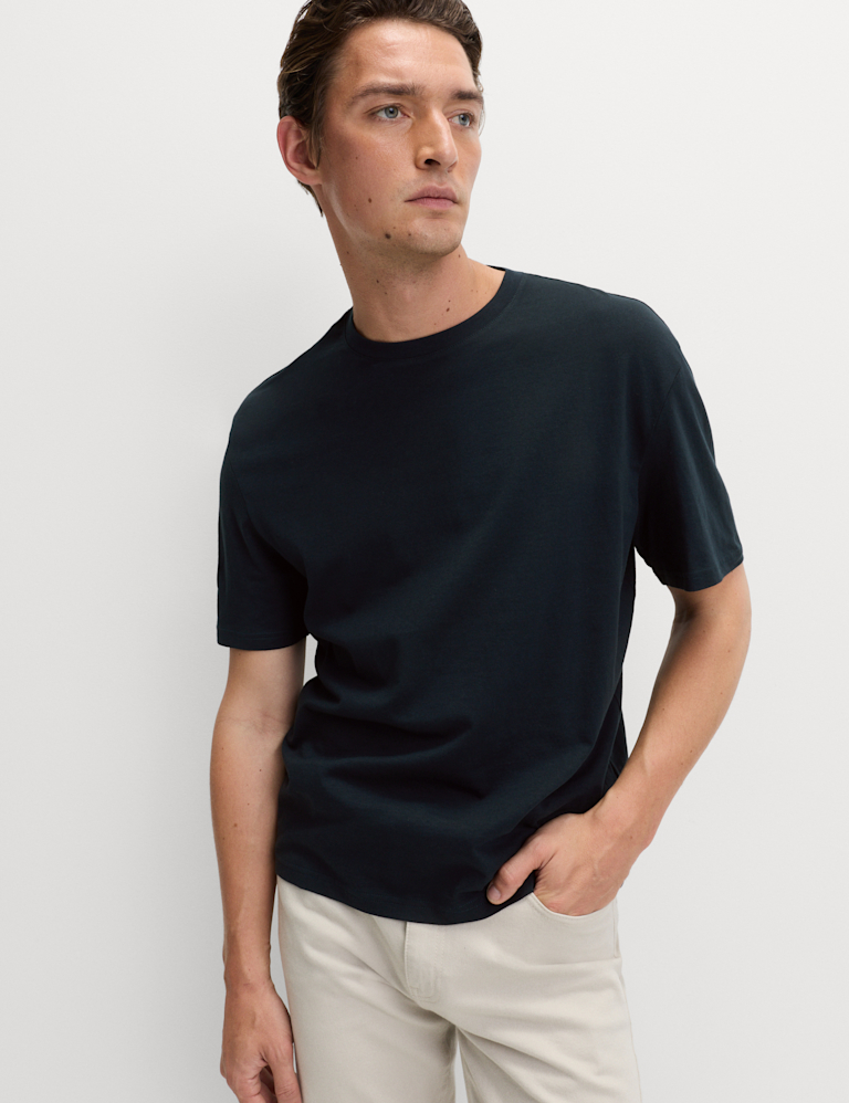 Relaxed Fit Pure Cotton T shirt