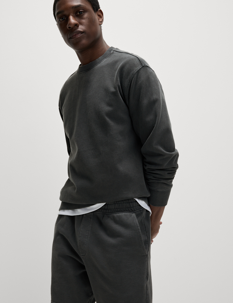 Pure Cotton Garment Dye Sweatshirt