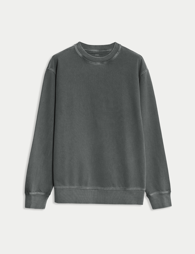 Pure Cotton Garment Dye Sweatshirt