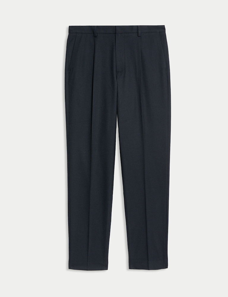 Tailored Fit Warm Handle Puppytooth Trousers