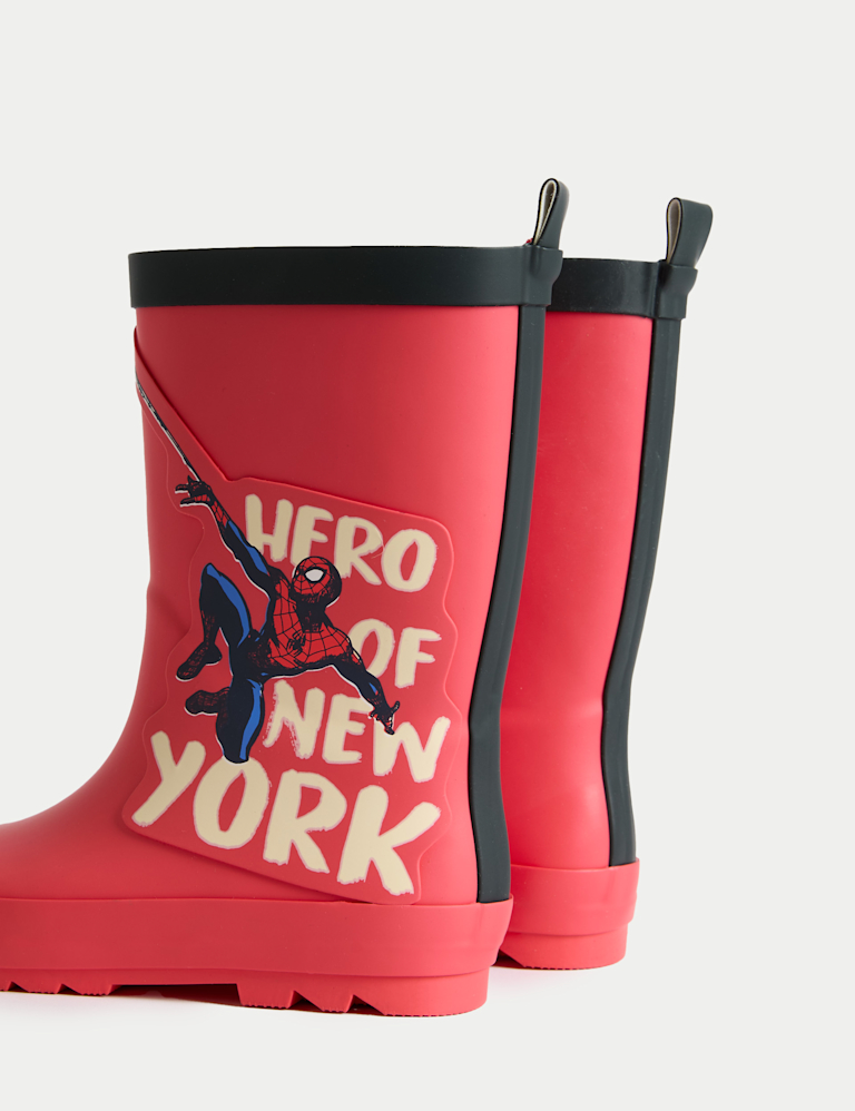 Kids Spiderman Wellies (4 Small – 2 Large)