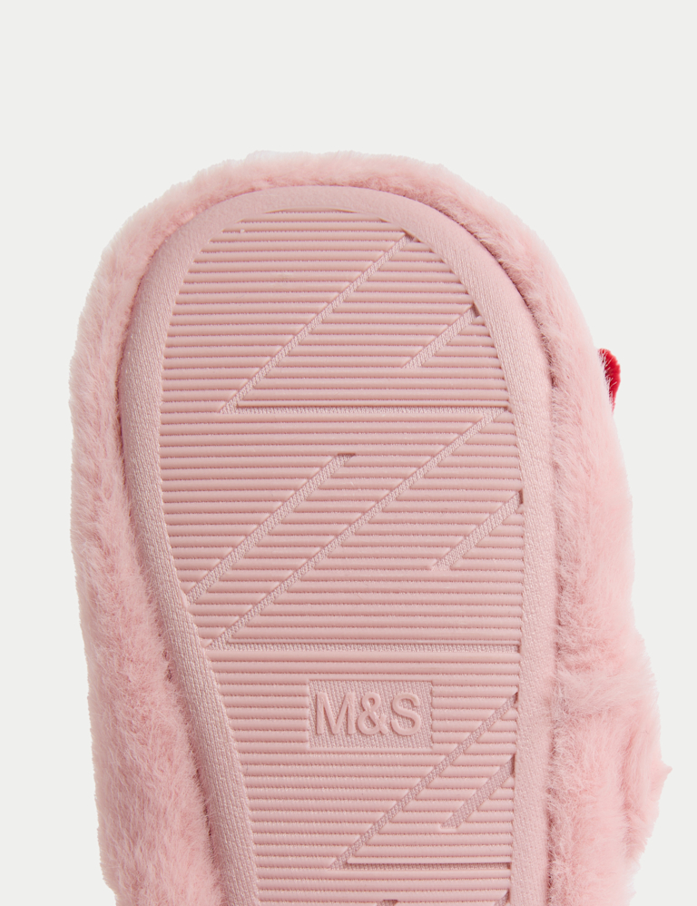 Kids’ Bow Riptape Slippers (4 Small – 13 Small)