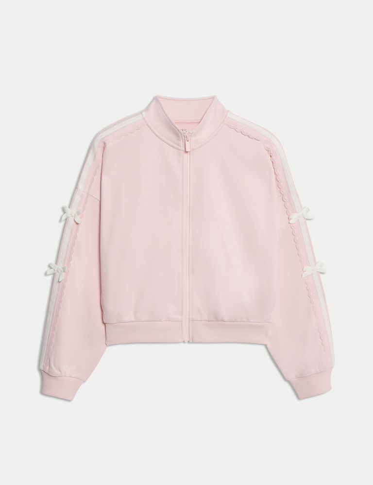 Cotton Rich Tricot Bow Sweatshirt (6-16 Yrs)