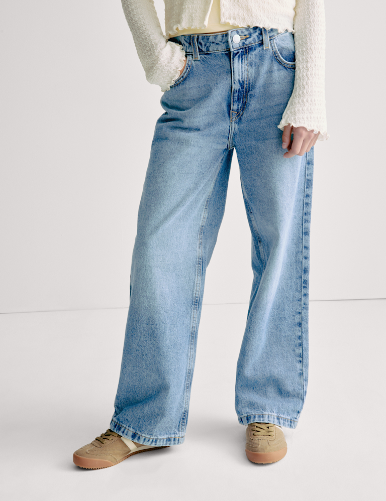 Denim Wide Leg Jeans (6-16 Yrs) Denim Wide Leg Jeans (6-16 Yrs)