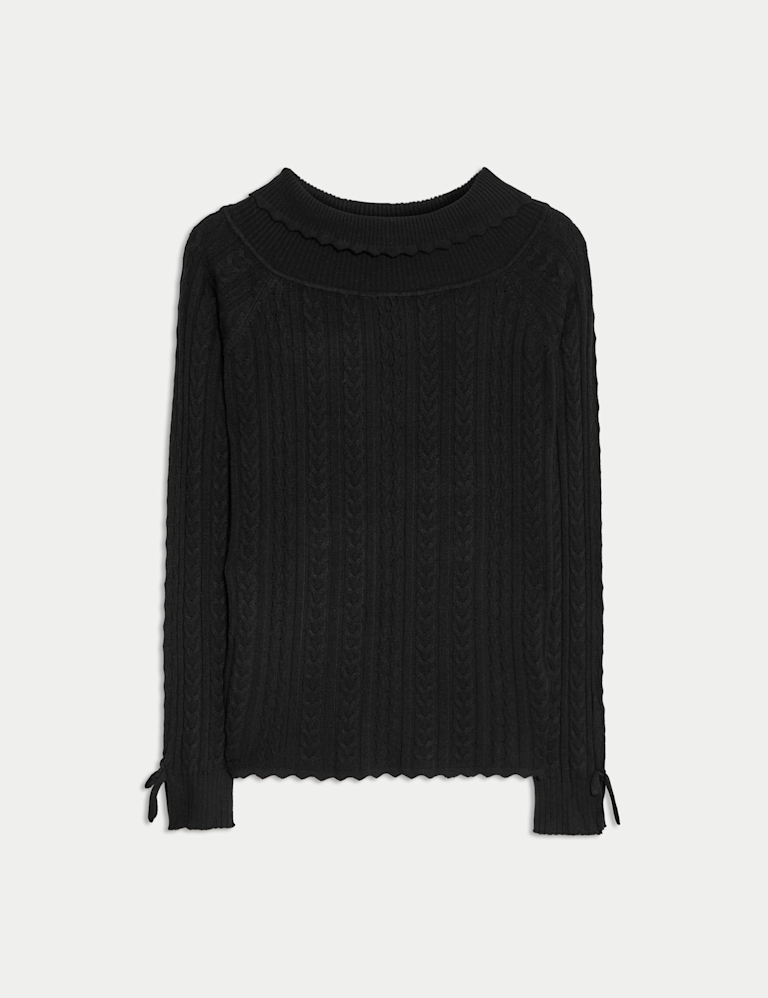 Knitted Bardot Top (6-16 Yrs)