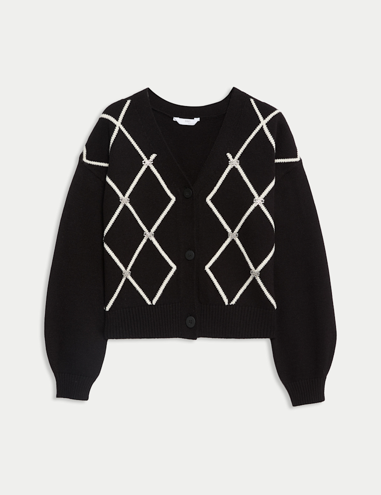 Patterned Sparkly Cardigan (6-16 Yrs)