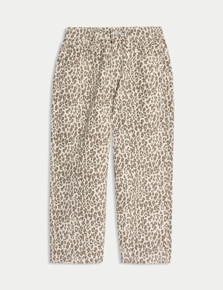 Denim Leopard Print Jeans (2-10 Yrs)