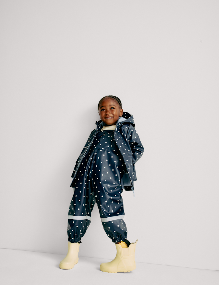 Polka Dot Fisherman Coat (12 Mths-8 Yrs)