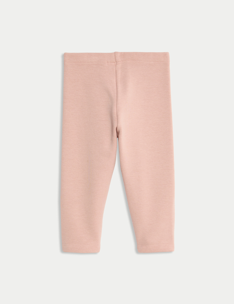 Cotton Blend Fleece Lined Leggings (0-3 Yrs)