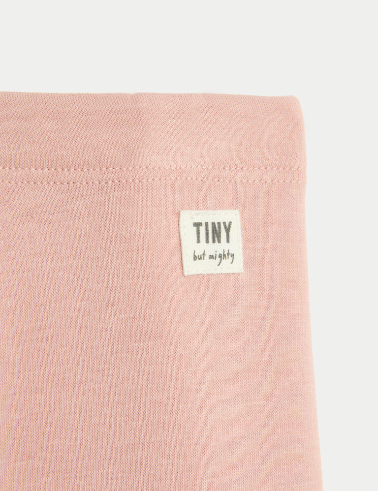 Cotton Blend Fleece Lined Leggings (0-3 Yrs)