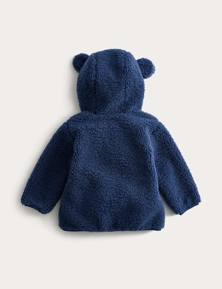 Hooded Borg Zip Jacket (0-3 Yrs)