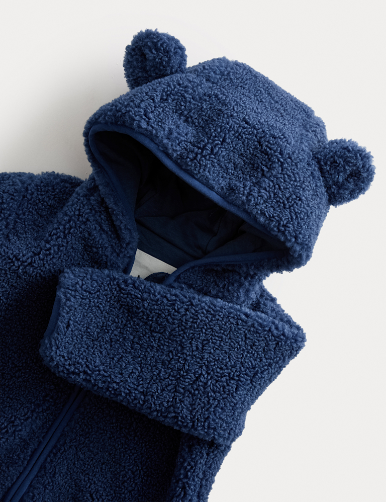 Hooded Borg Zip Jacket (0-3 Yrs)