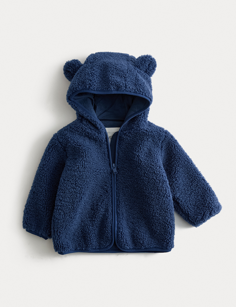 Hooded Borg Zip Jacket (0-3 Yrs)