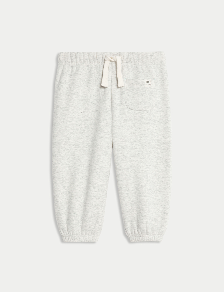 Cotton Blend Fleece Lined Joggers (0-3 Yrs)