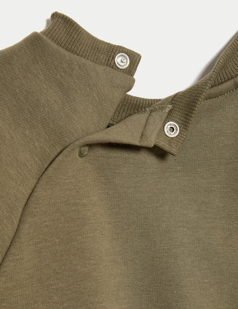 Cotton Blend Fleece Lined Sweatshirt (0-3 Yrs)