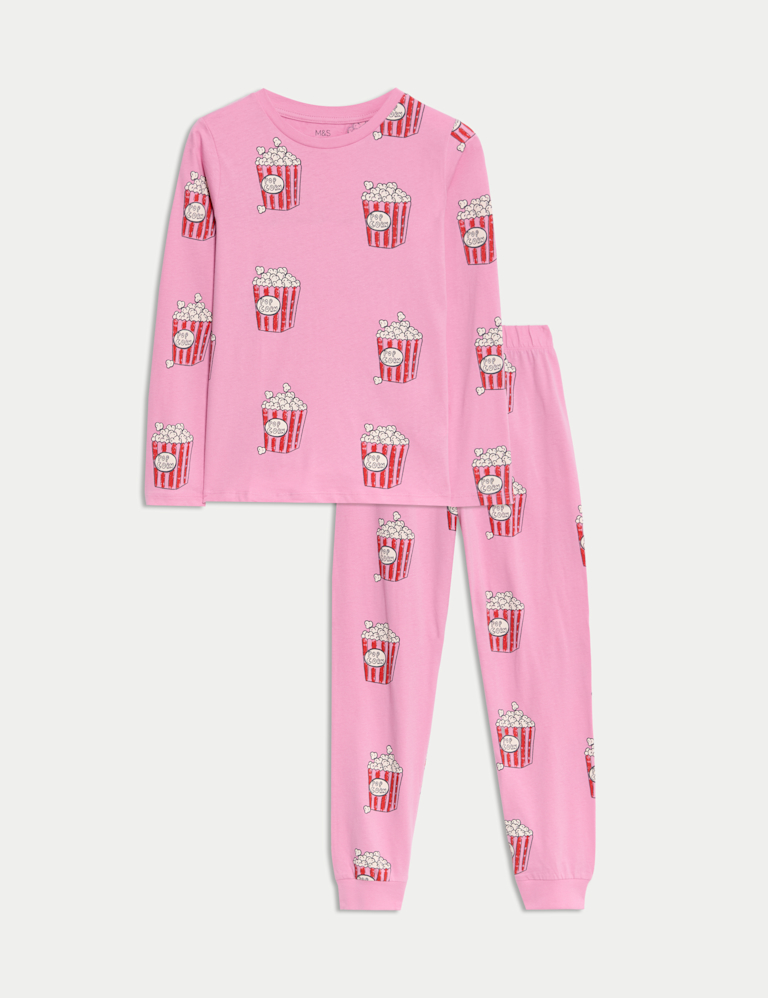 Pure Cotton Popcorn Pyjamas (12 Mths-16 Yrs)