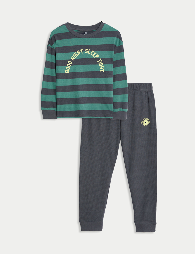 Pure Cotton Striped Pyjamas (1-8 Yrs)