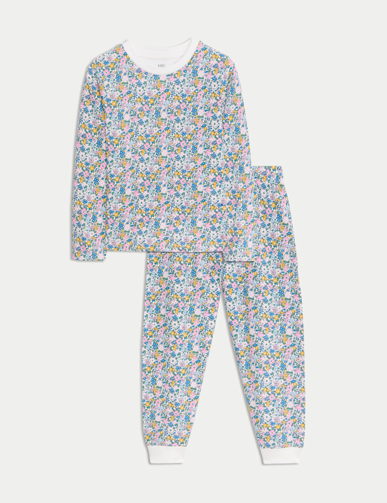 Pure Cotton Floral Pyjamas (12 Mths – 16 Yrs)