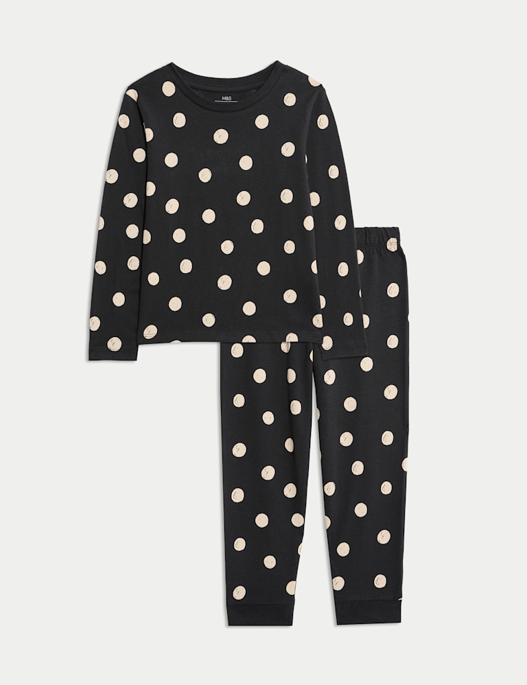 Pure Cotton Polka Dot Pyjamas (1-16 Yrs)