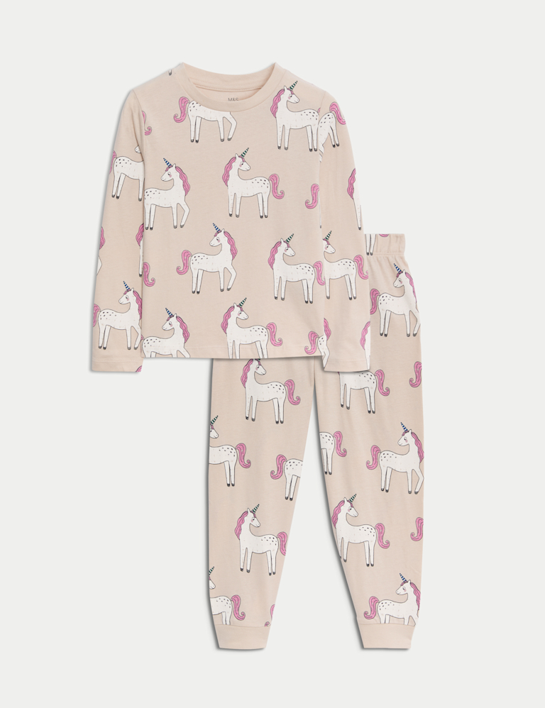 Pure Cotton Unicorn Print Pyjama Set (12 Mths – 8 Yrs) Pure Cotton Unicorn Print Pyjama Set (12 Mths – 8 Yrs)