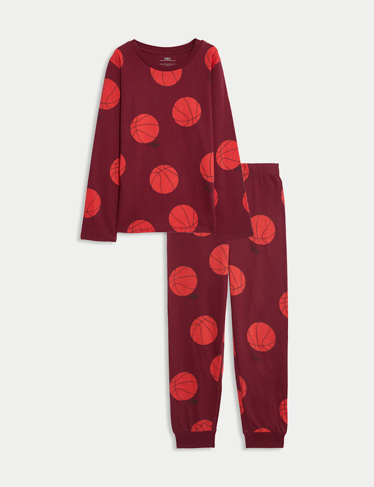 Pure Cotton Basketball Pyjamas (3-16 Yrs) Pure Cotton Basketball Pyjamas (3-16 Yrs)