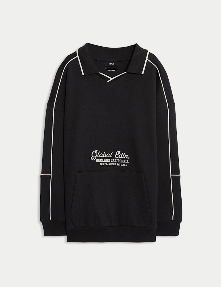 Cotton Rich Slogan Sweatshirt (6-16 Yrs)