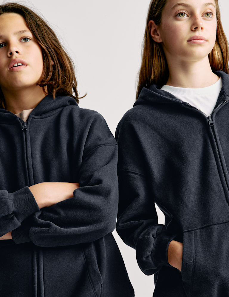 Cotton Rich Plain Hoodie (6-16 Yrs)