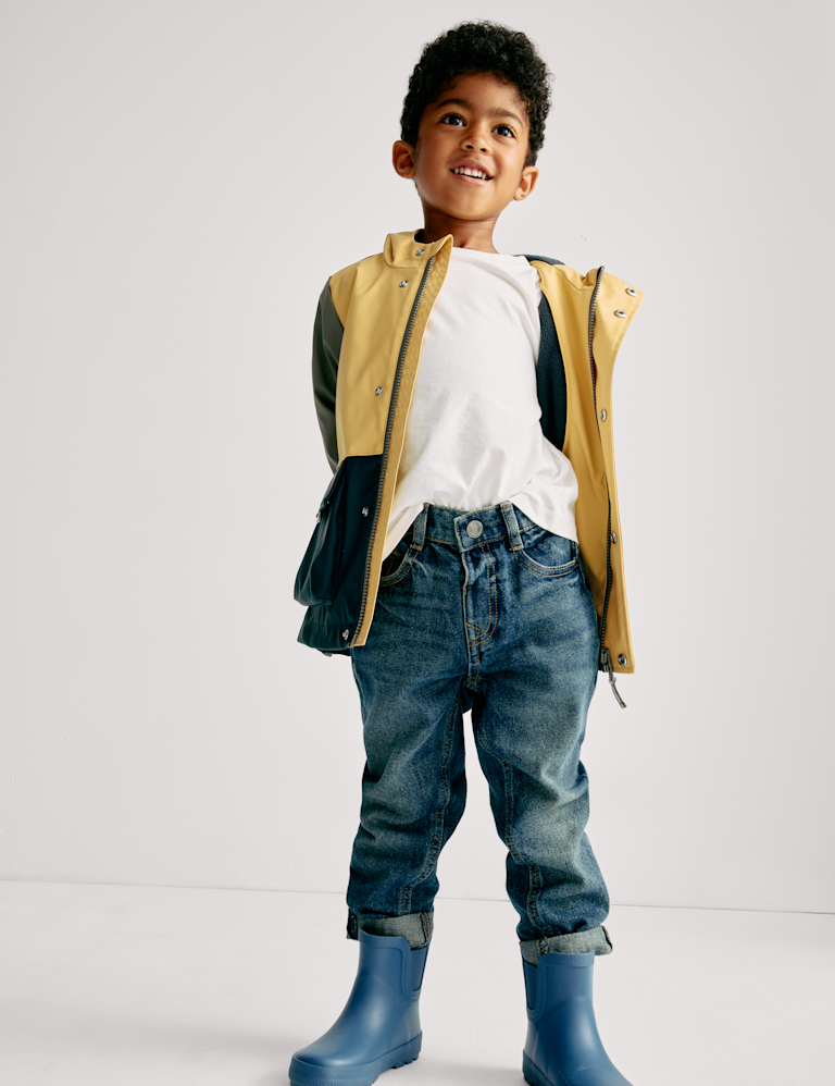 Colour Block Fisherman Coat (2-8 Yrs)