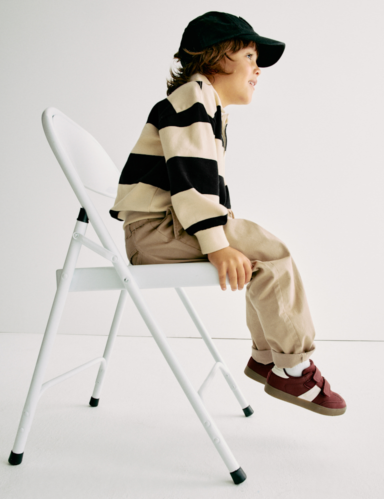 Pure Cotton Striped Rugby Shirt (2-8 Yrs)