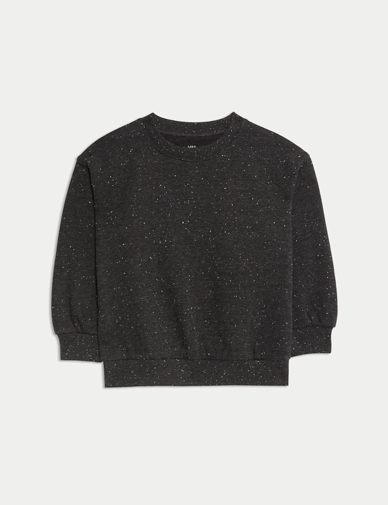 Cotton Rich Nepped Sweatshirt (2-8 Yrs)