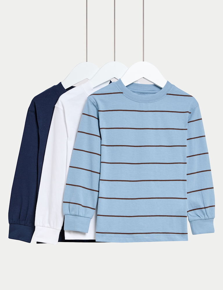 3pk Pure Cotton T-Shirt (2-8 Yrs) 3pk Pure Cotton T-Shirt (2-8 Yrs)