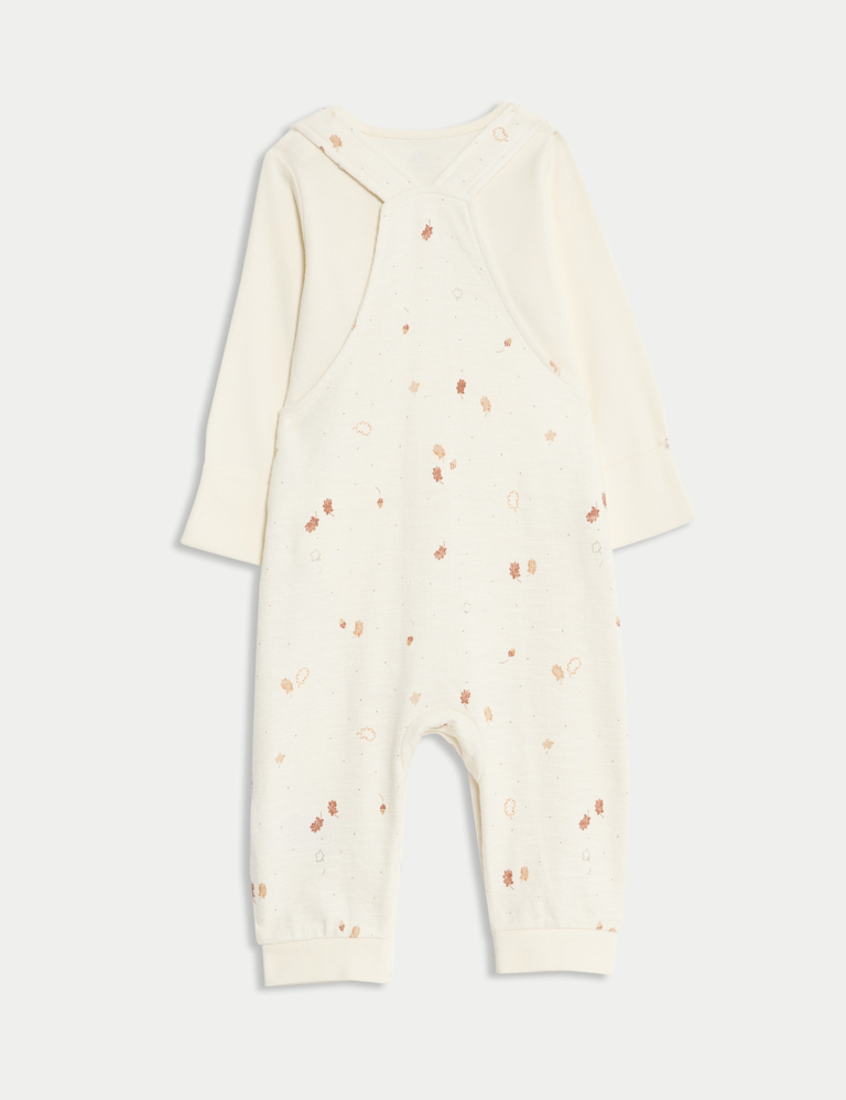 2pc Pure Cotton Leaf Outfit (0-12 Mths)