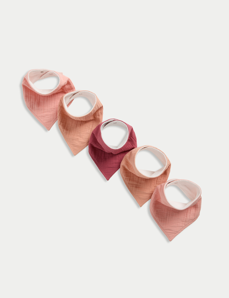 5pk Cotton Rich Dribble Bibs
