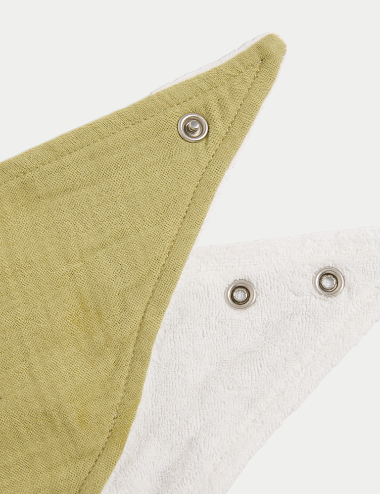 5pk Cotton Rich Dribble Bibs