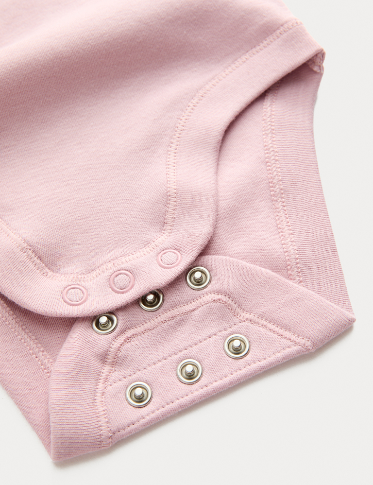 5pk Pure Cotton Long Sleeve Bodysuits (0-3 Yrs)